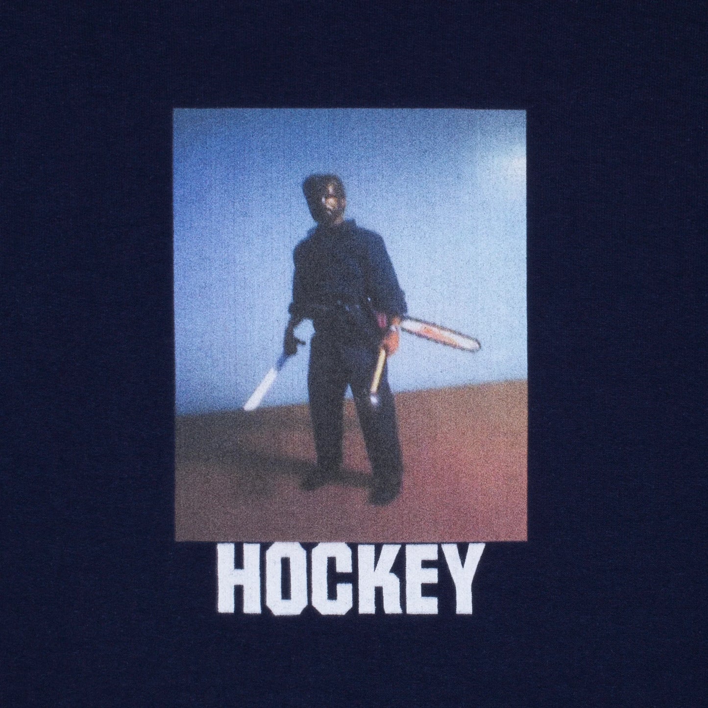 Hockey Weapon Man Hoodie - Navy