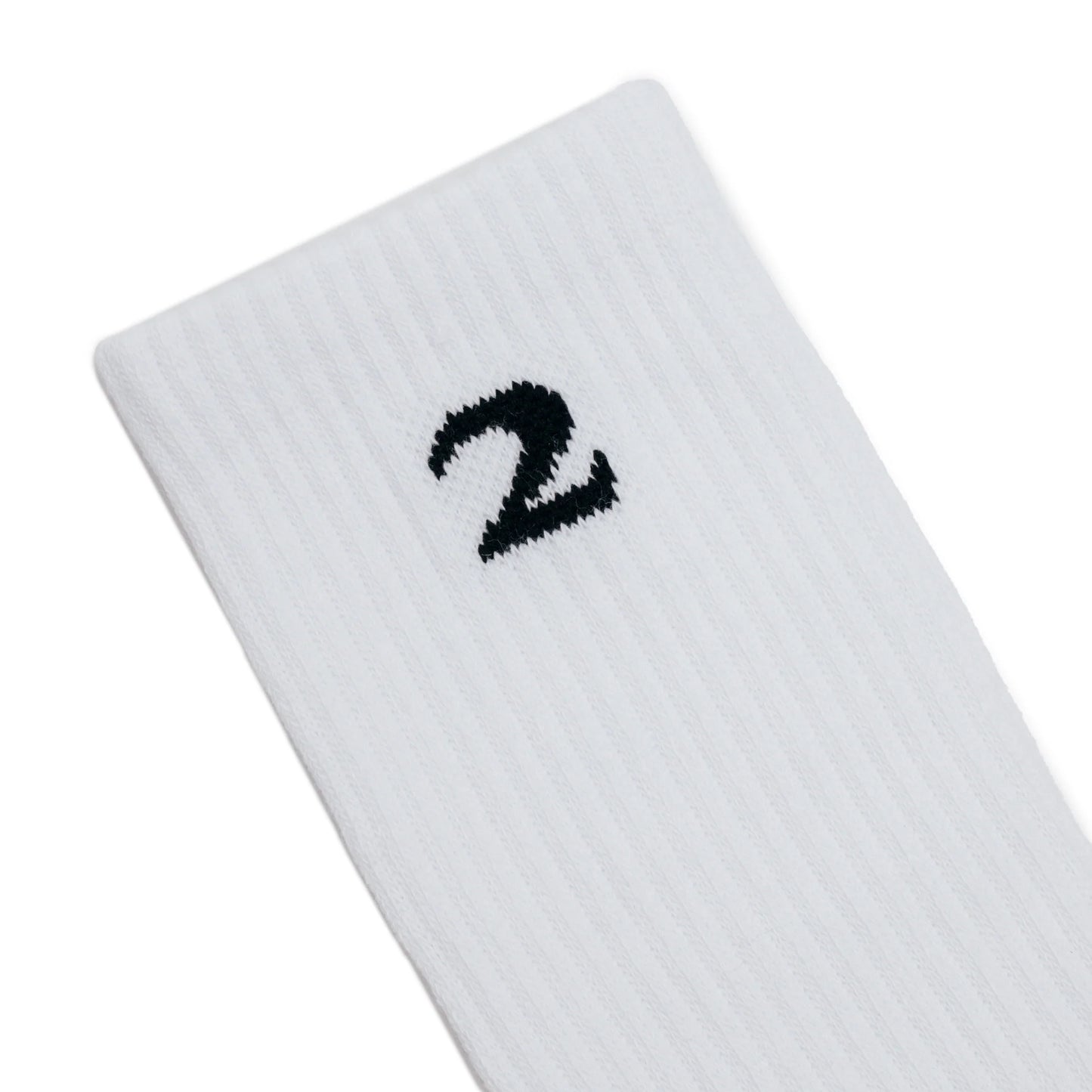 2 Riser Pads Logo Socks - White