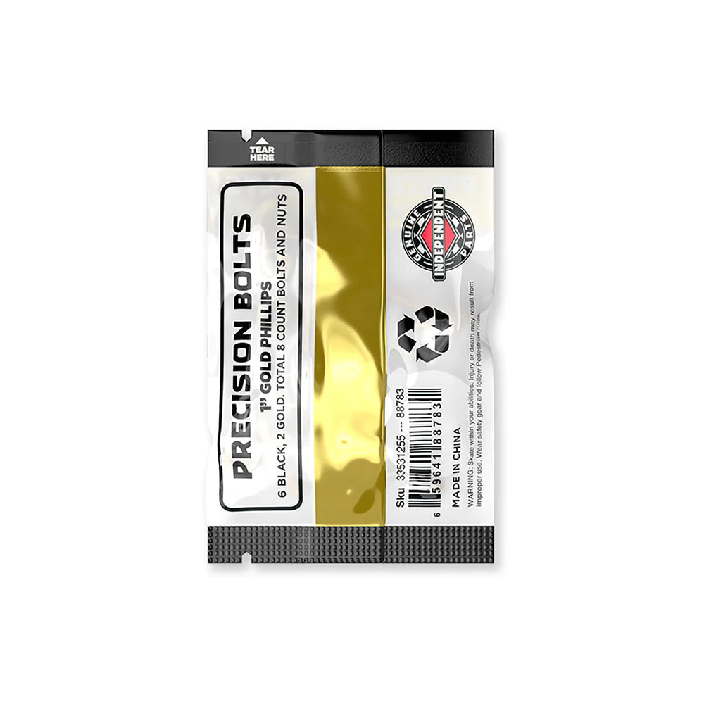 Independent 1" Gold Phillips Hardware