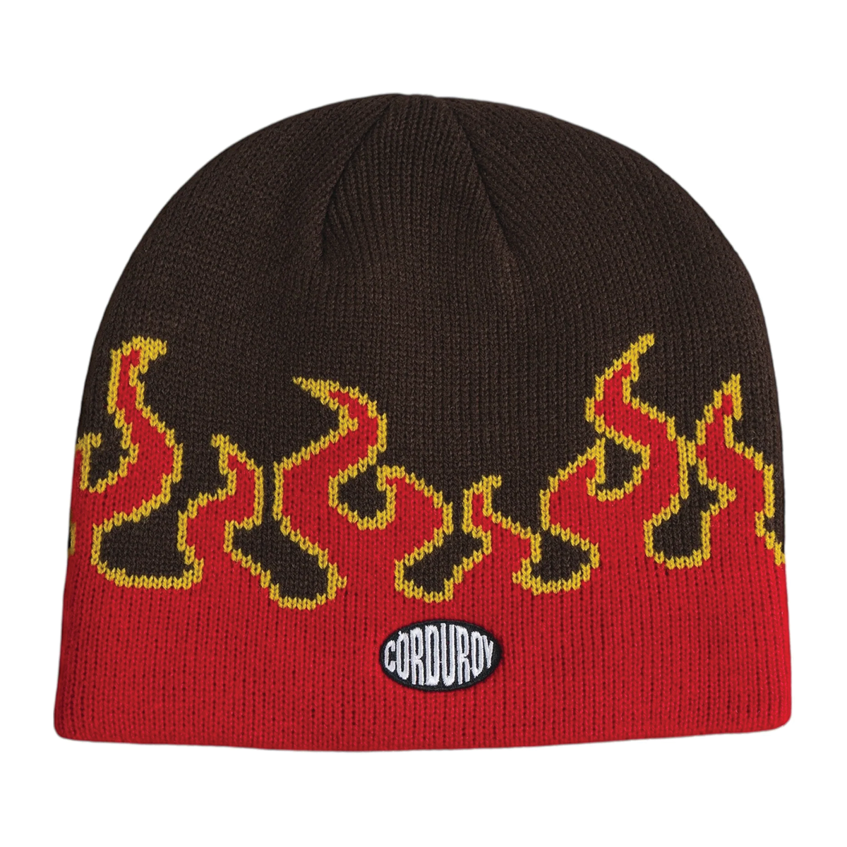 Corduroy LL Burn Skully Beanie - Chocolate