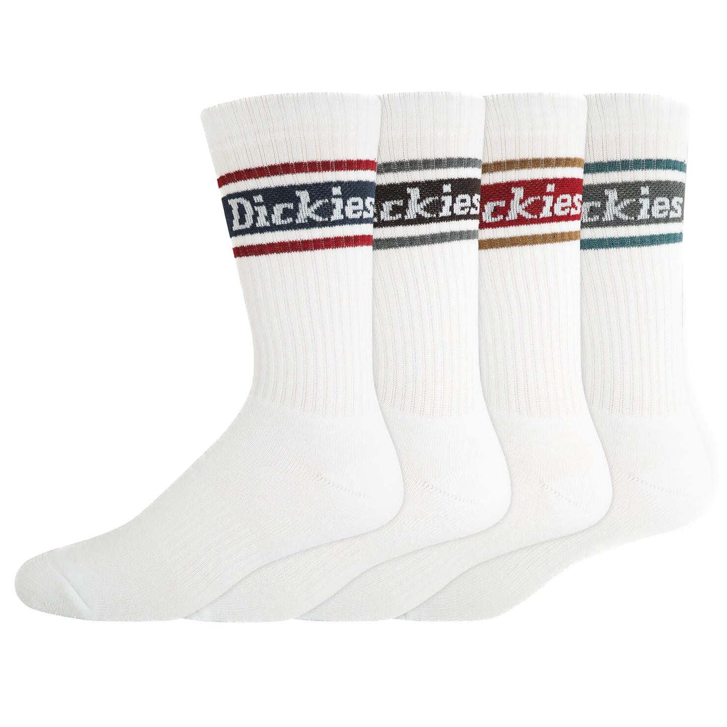 Dickies Rugby Stripe Sock Pack White Assortment