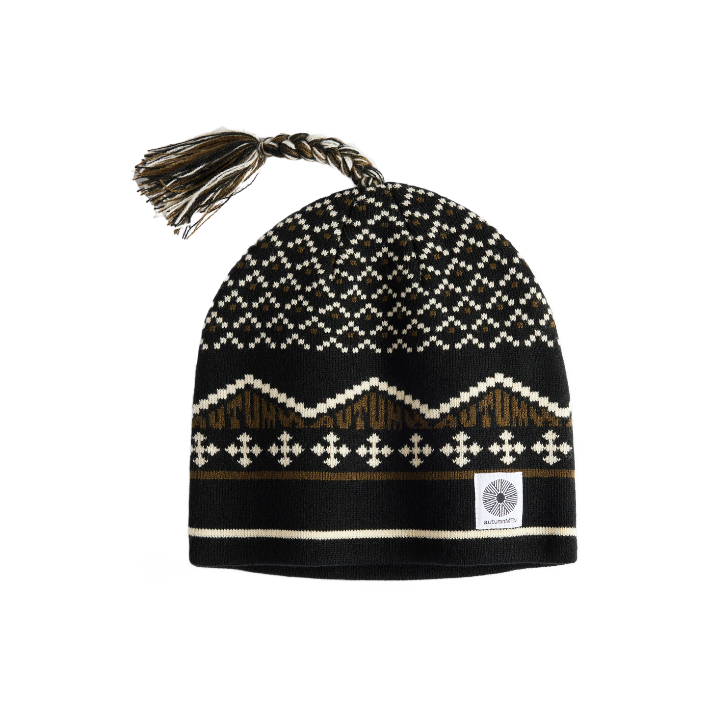 Autumn Tassel Beanie - Black