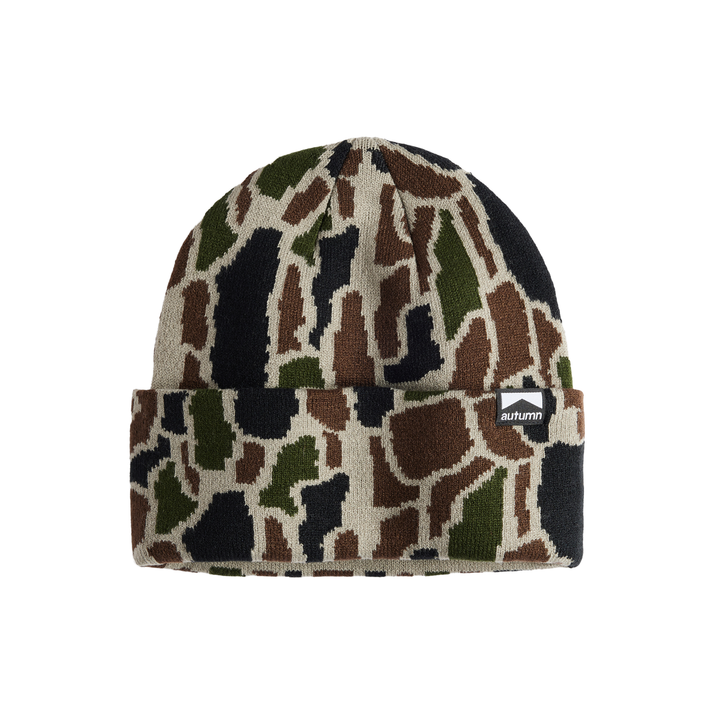 Autumn Tree Bark Beanie - Stone