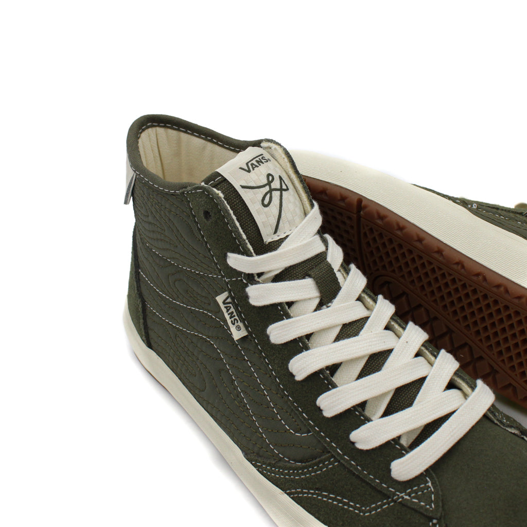 Vans Lizzie- Olive/White (Quilted Grape Leaf)