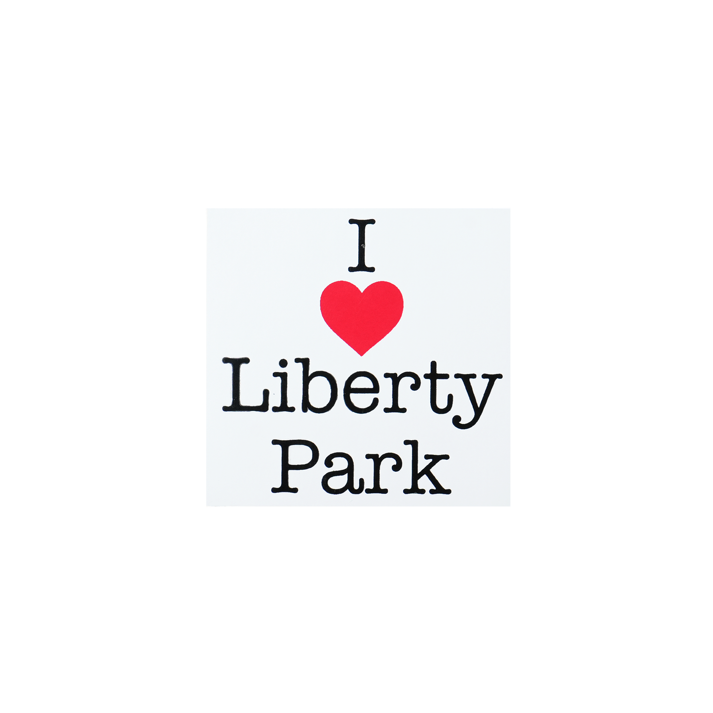 Time Machine "Liberty Park" Sticker - White