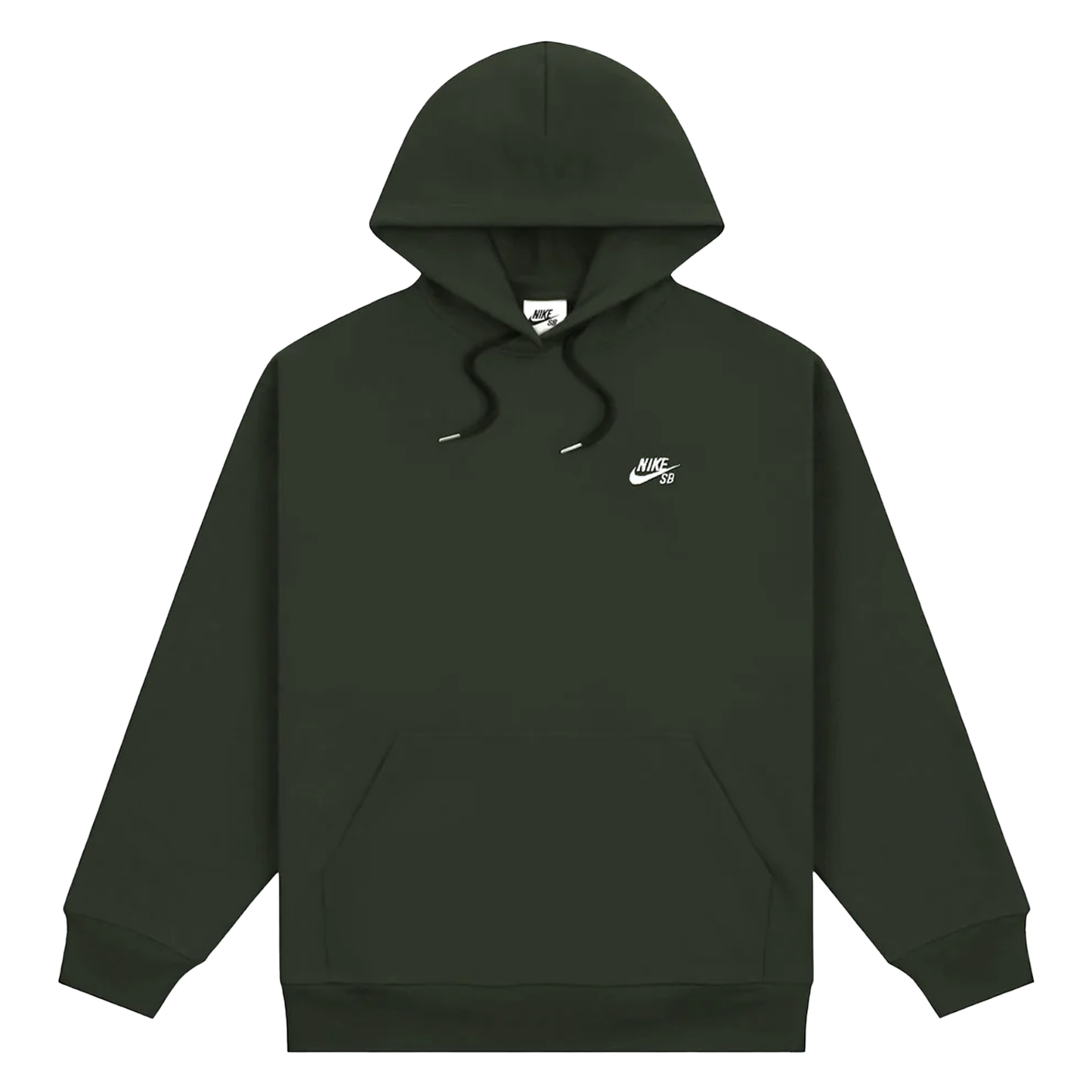 Nike SB Essential Logo Hoodie - Sequoia / White