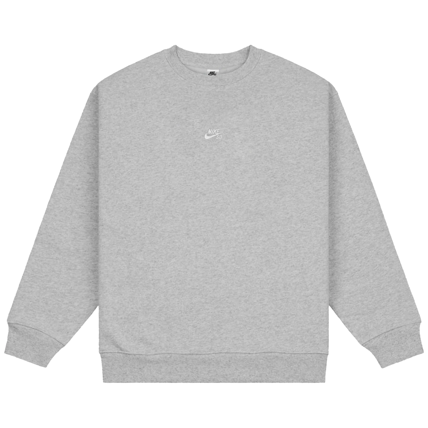 Nike SB Essential Logo Fleece Skate Crew - Dark Grey Heather