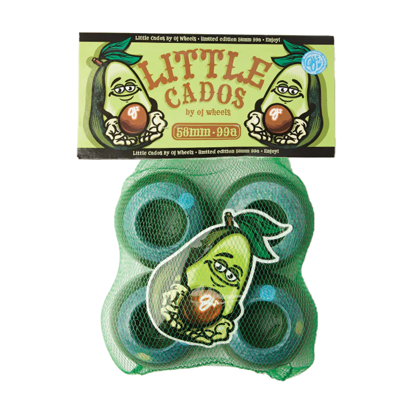 OJ Wheels Avocado Lil Doodies Wheels 99a - 58mm
