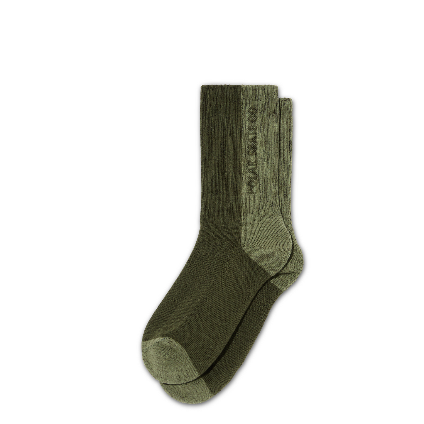 Polar Rib Socks - 50/50 Uniform Green