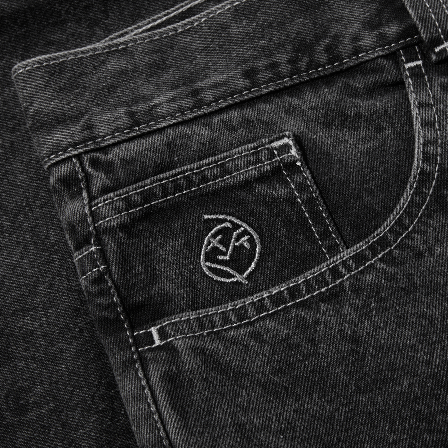 Polar Big Boy Pants- Silver Black