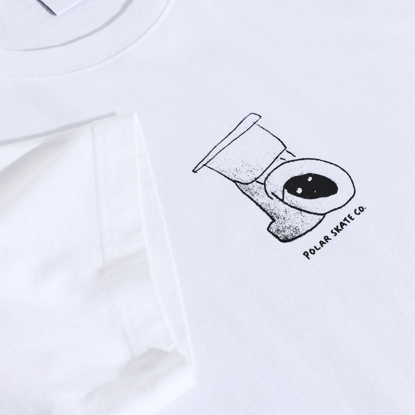 Polar Skate Co. Toilet Tee - White