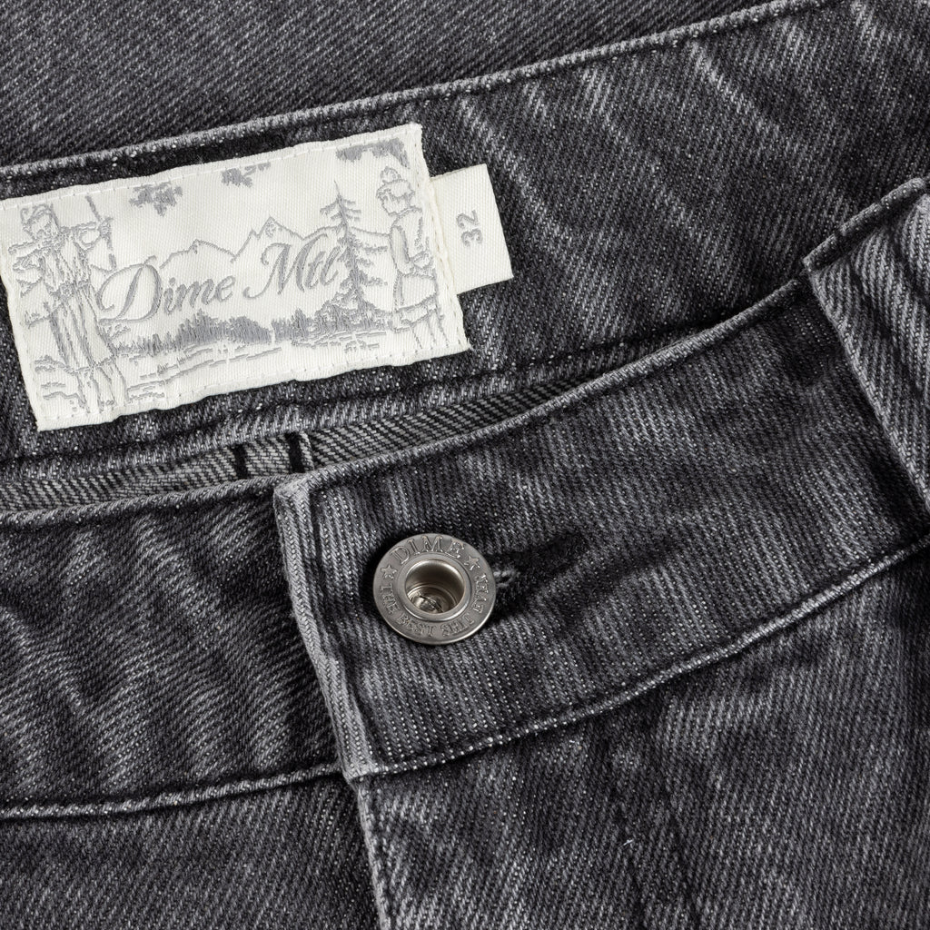 Dime Classic Denim Shorts - Faded Black