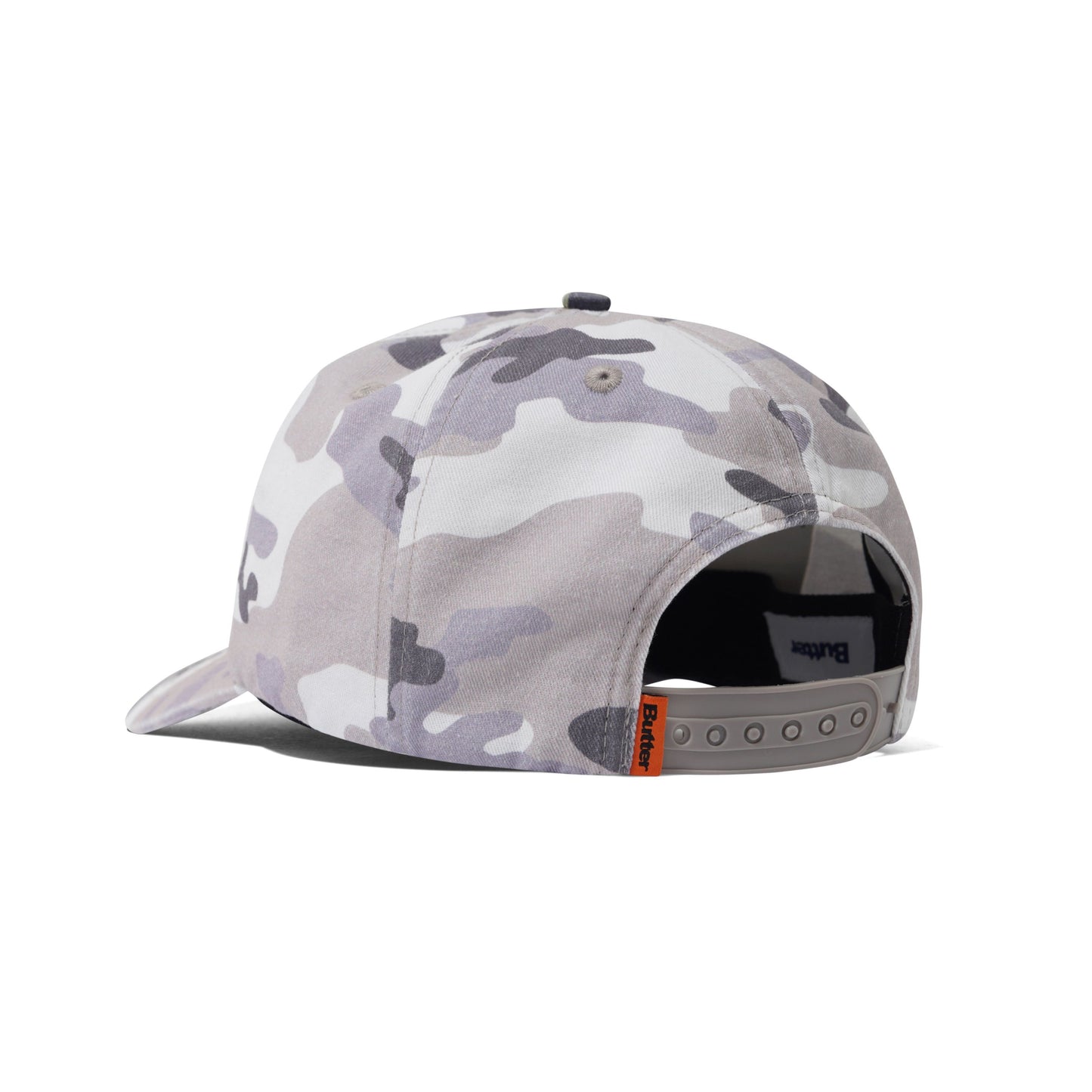 Butter Goods Stretch 5 Panel Hat - Washed Snow Camo