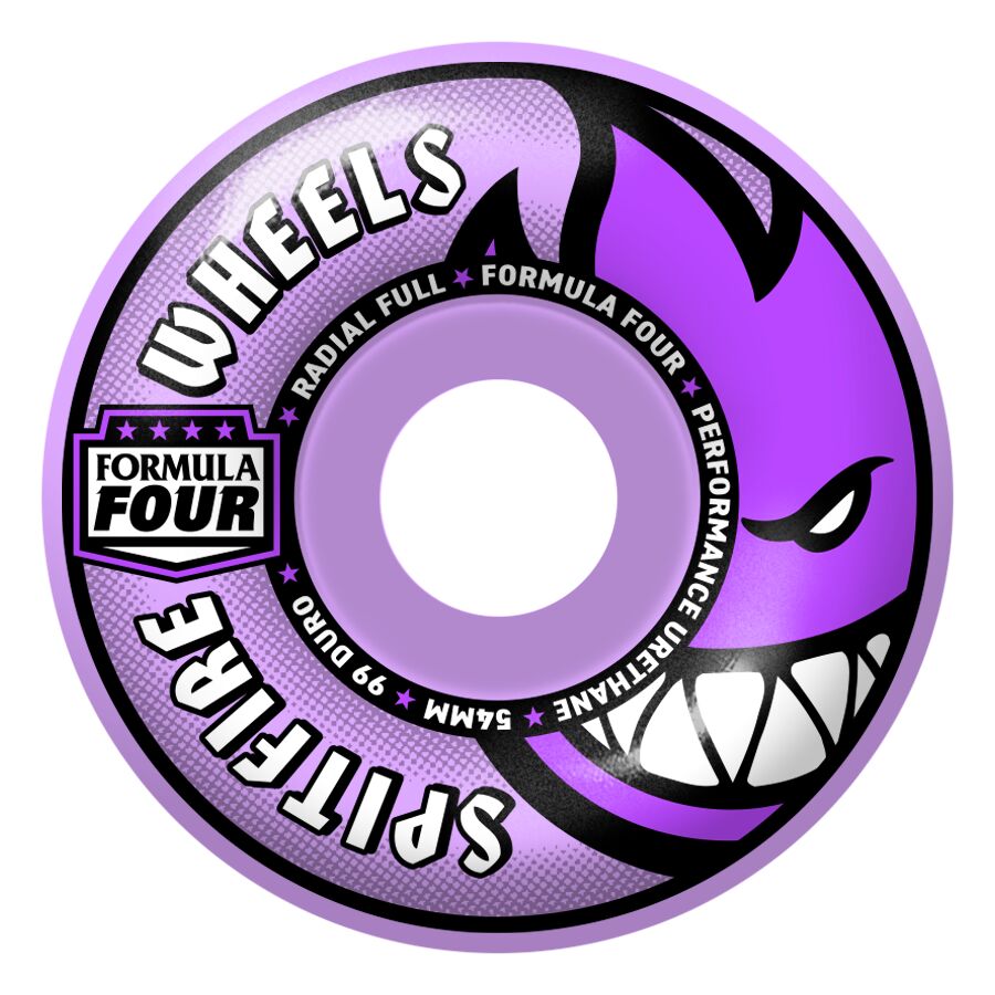 Spitfire Formula Four 99a Radial Full Purple Wheel - 54mm
