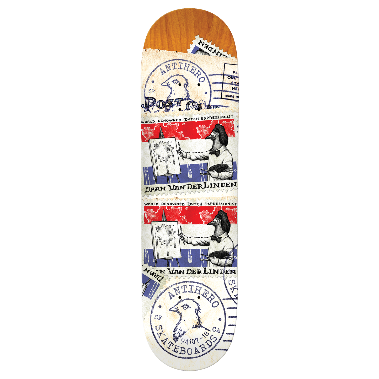 Anti-Hero Postal Daan Deck - 8.5