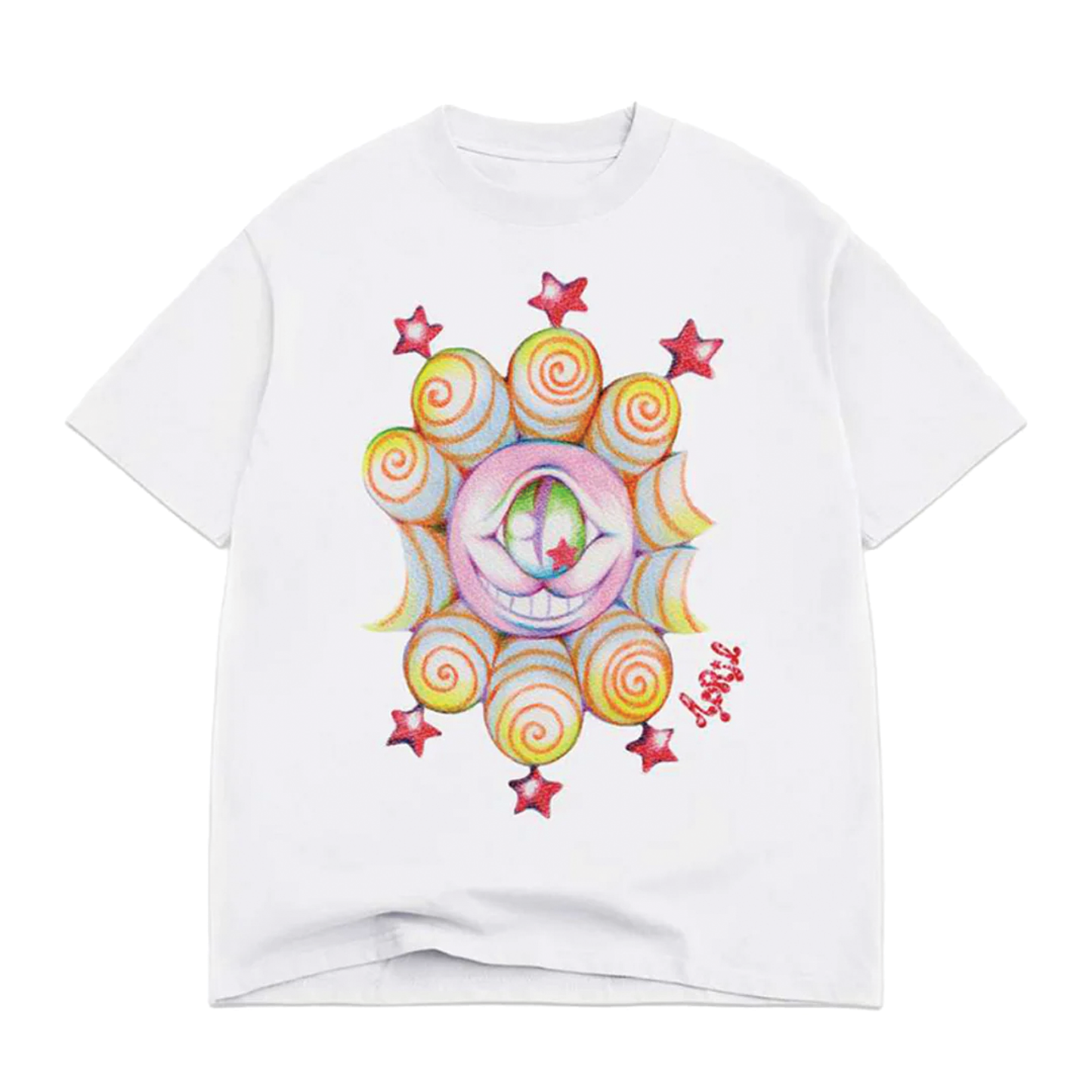 April Eye by Emma Gaspar Tee - White