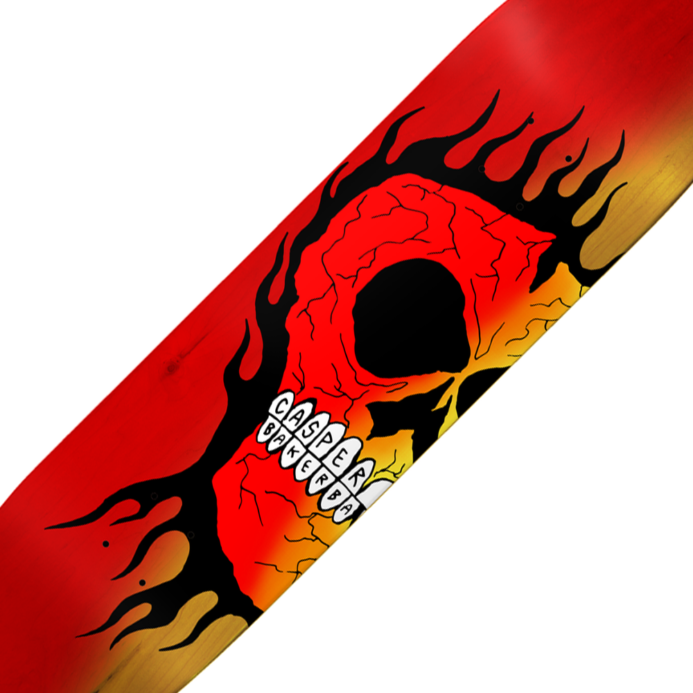 Baker Casper Rasta Skull Deck B2 - 8.5