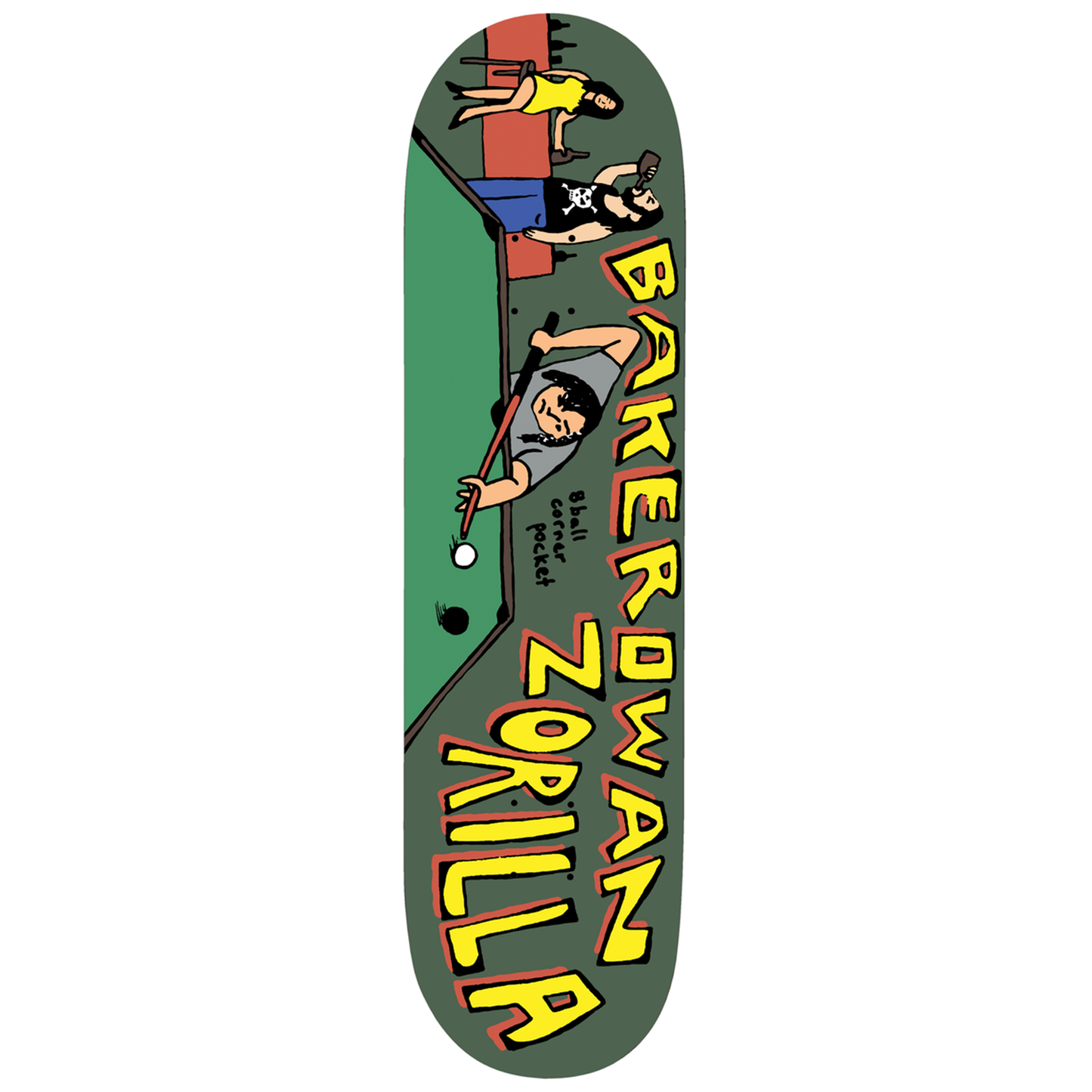 Baker Zorilla 8 Ball Corner Pocket Deck - 8.5