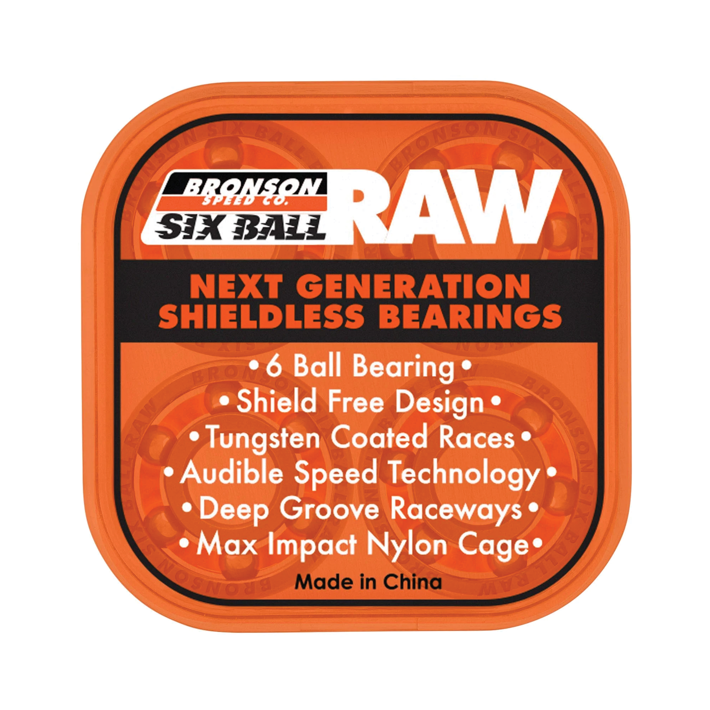Bronson Six Ball Raw Bearings