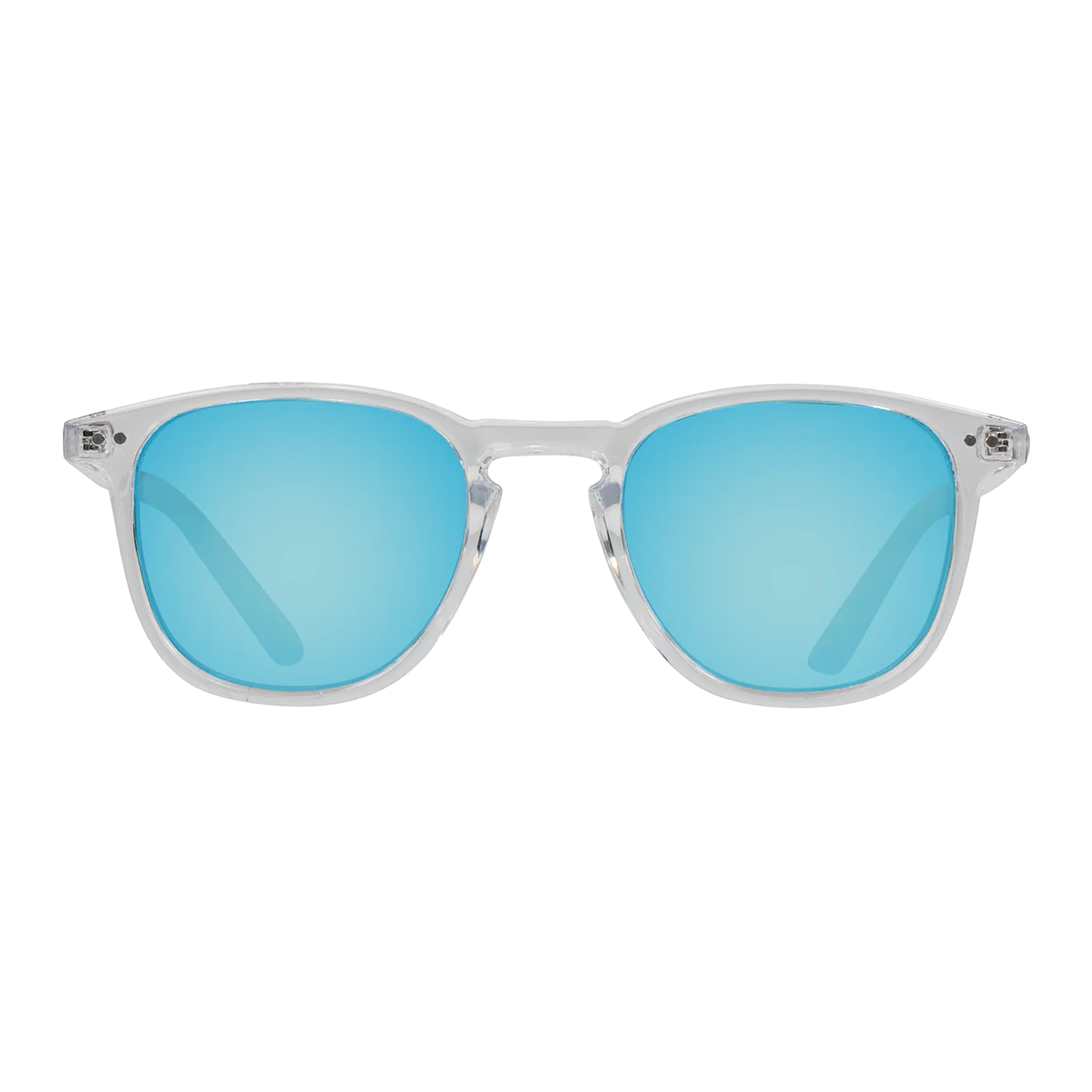 Cassette Standard Sunglasses - Clear / Sky Blue Mirror Lens