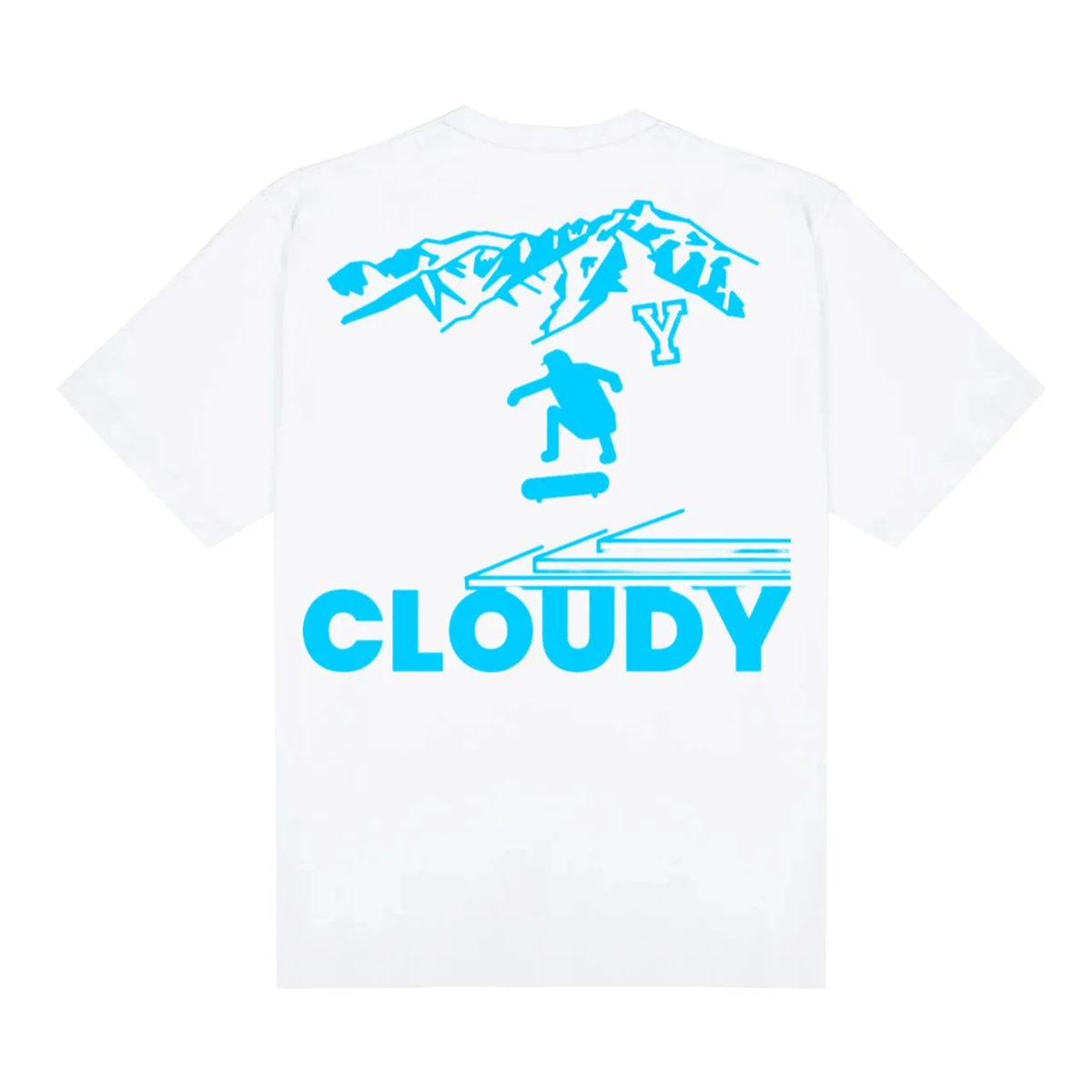 Cloudy Provo Locals Tee - White