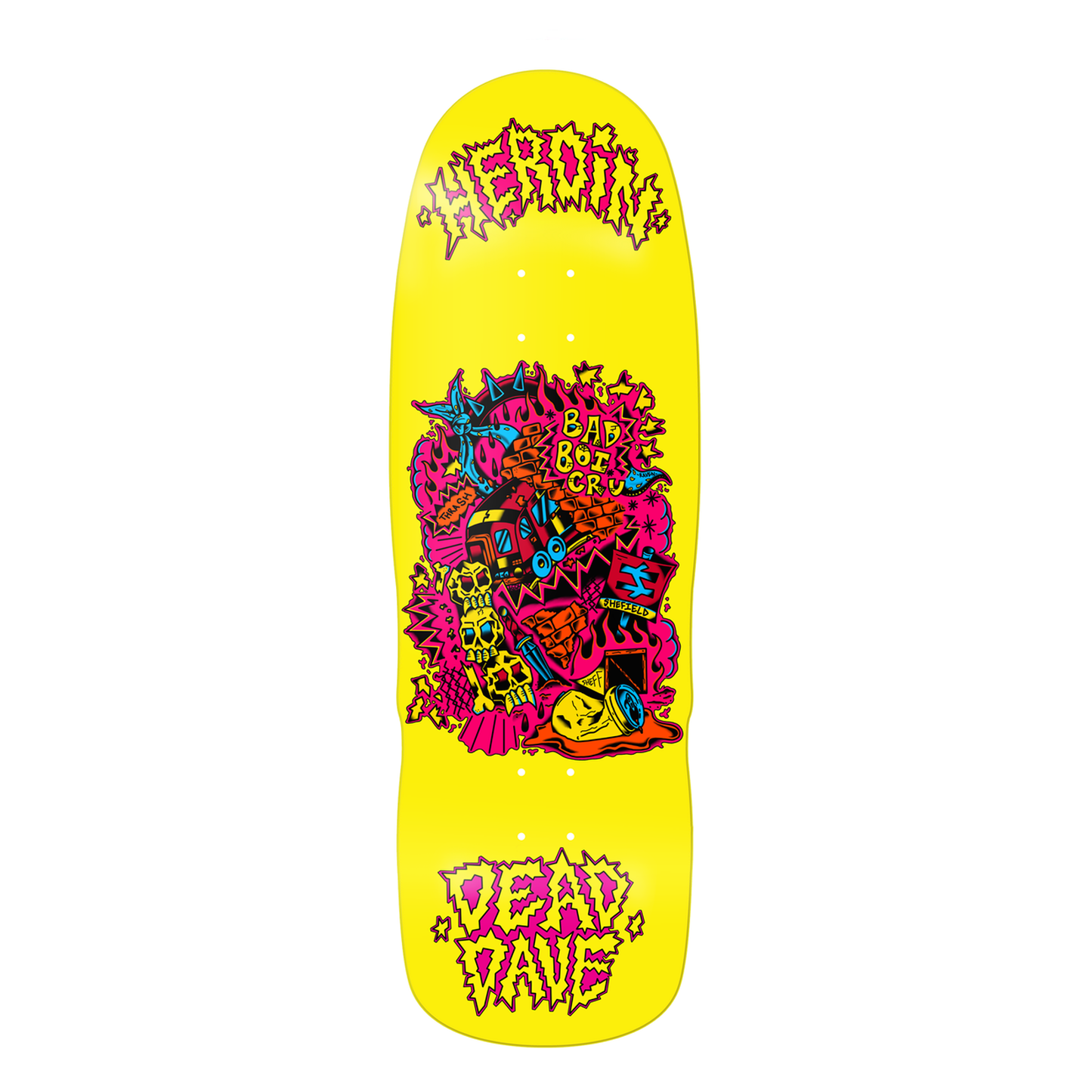 Heroin Dead Dave Trainlines Deck - 10.125