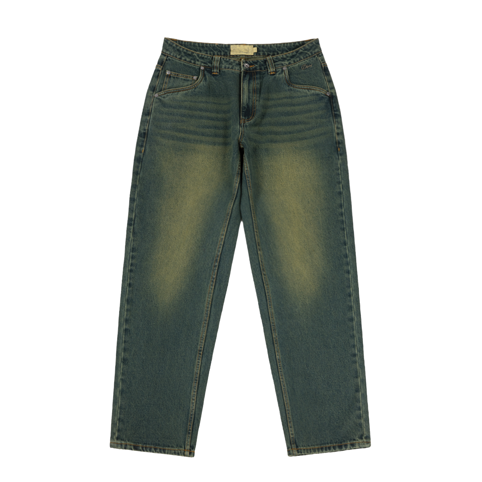 Dime Classic Relaxed Denim Pants 32 緑 Dime Relaxed Denim Pants - Sandblasted Pine – Time Machine Skateshop