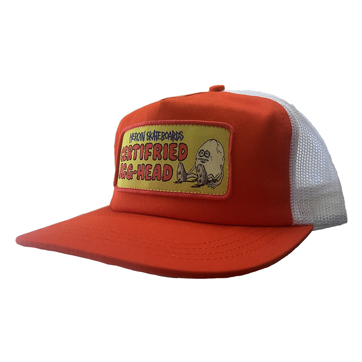 Heroin Certifried Trucker Hat - Orange