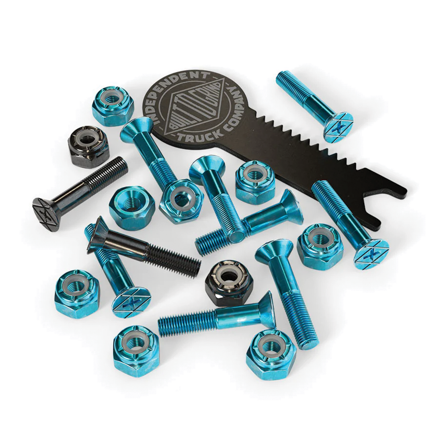 Independent 1" Phillips Hardware with Tool - Blue / Black