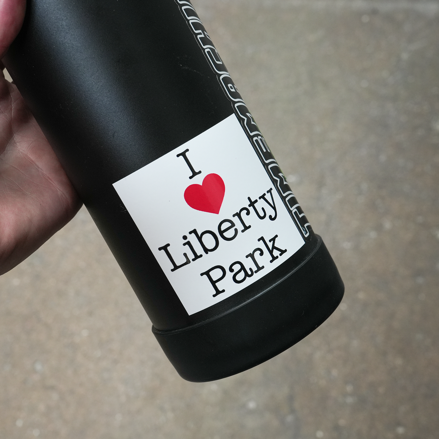 Time Machine "Liberty Park" Sticker - White