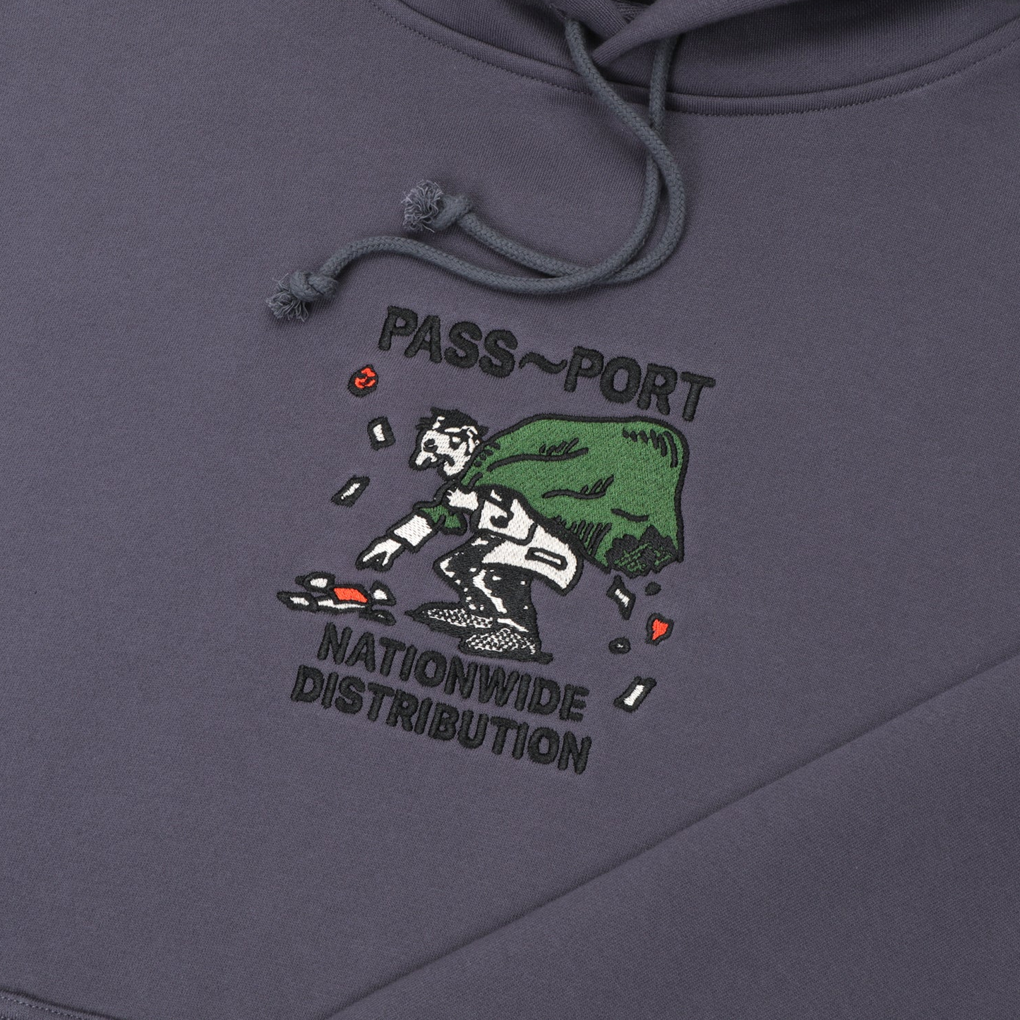Passport Distribution Hoodie - Dusty Blue