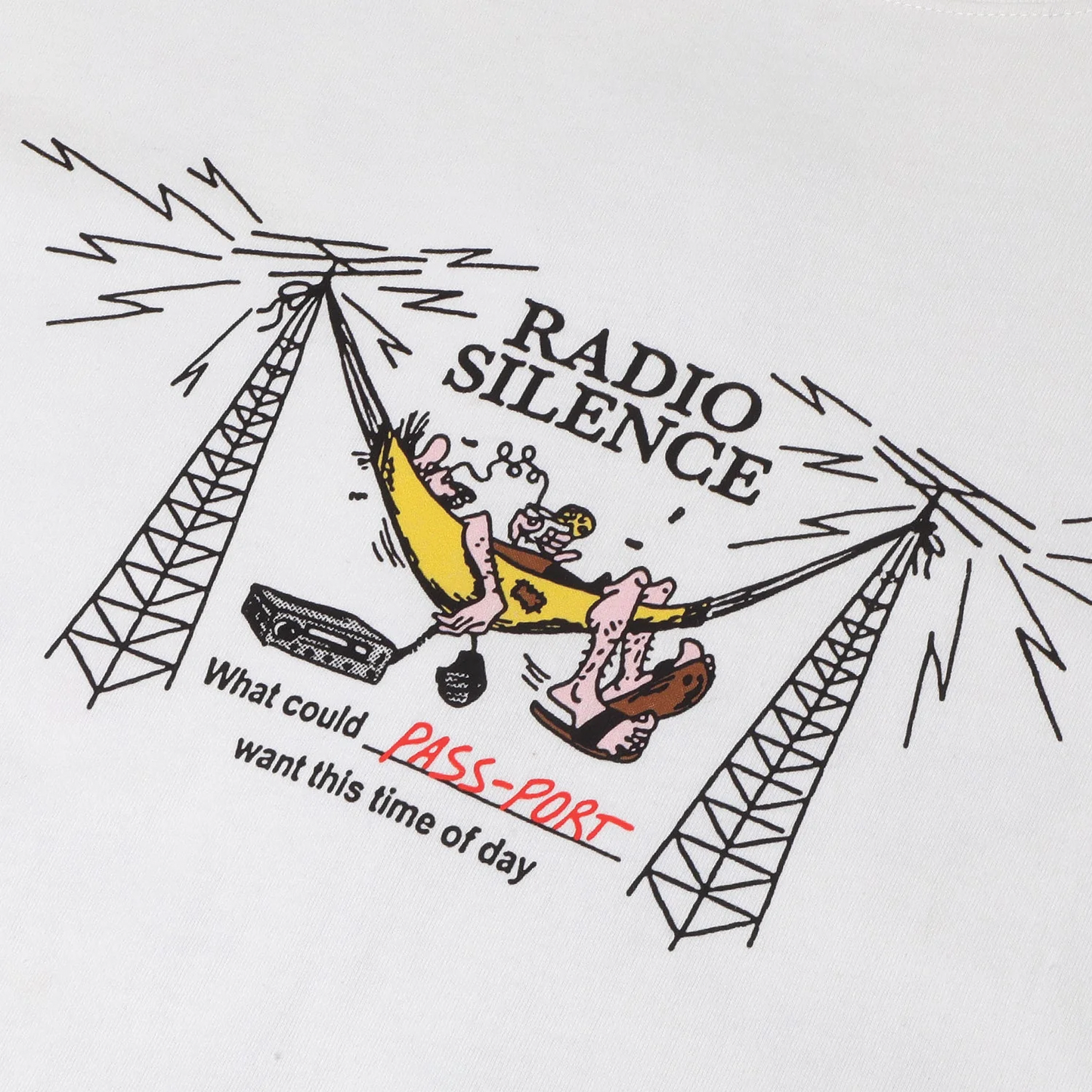 Passport Radio Silence Tee - White