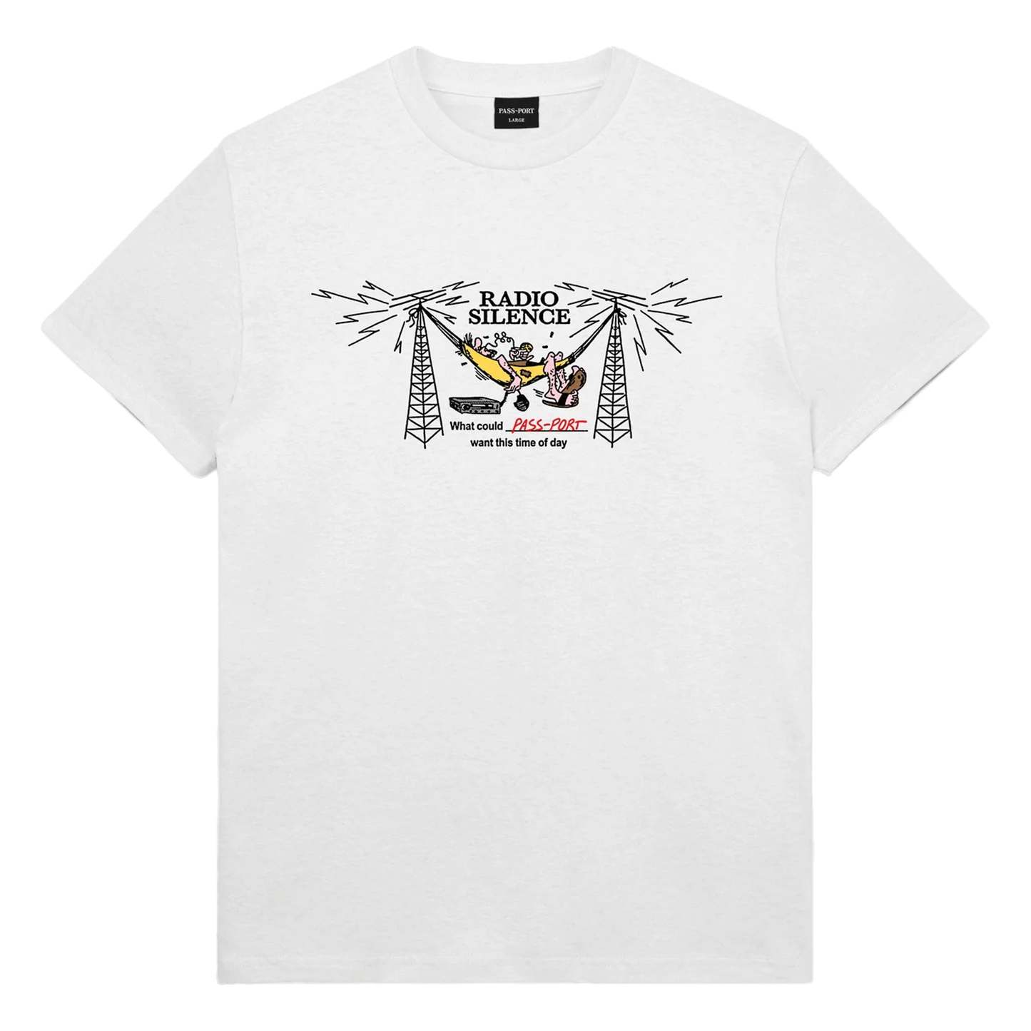 Passport Radio Silence Tee - White
