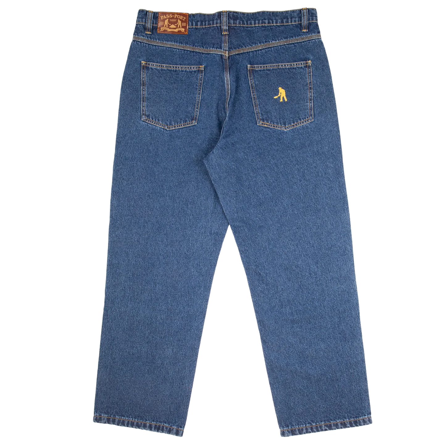 Passport Workers Club Denim Jeans - Dark Indigo