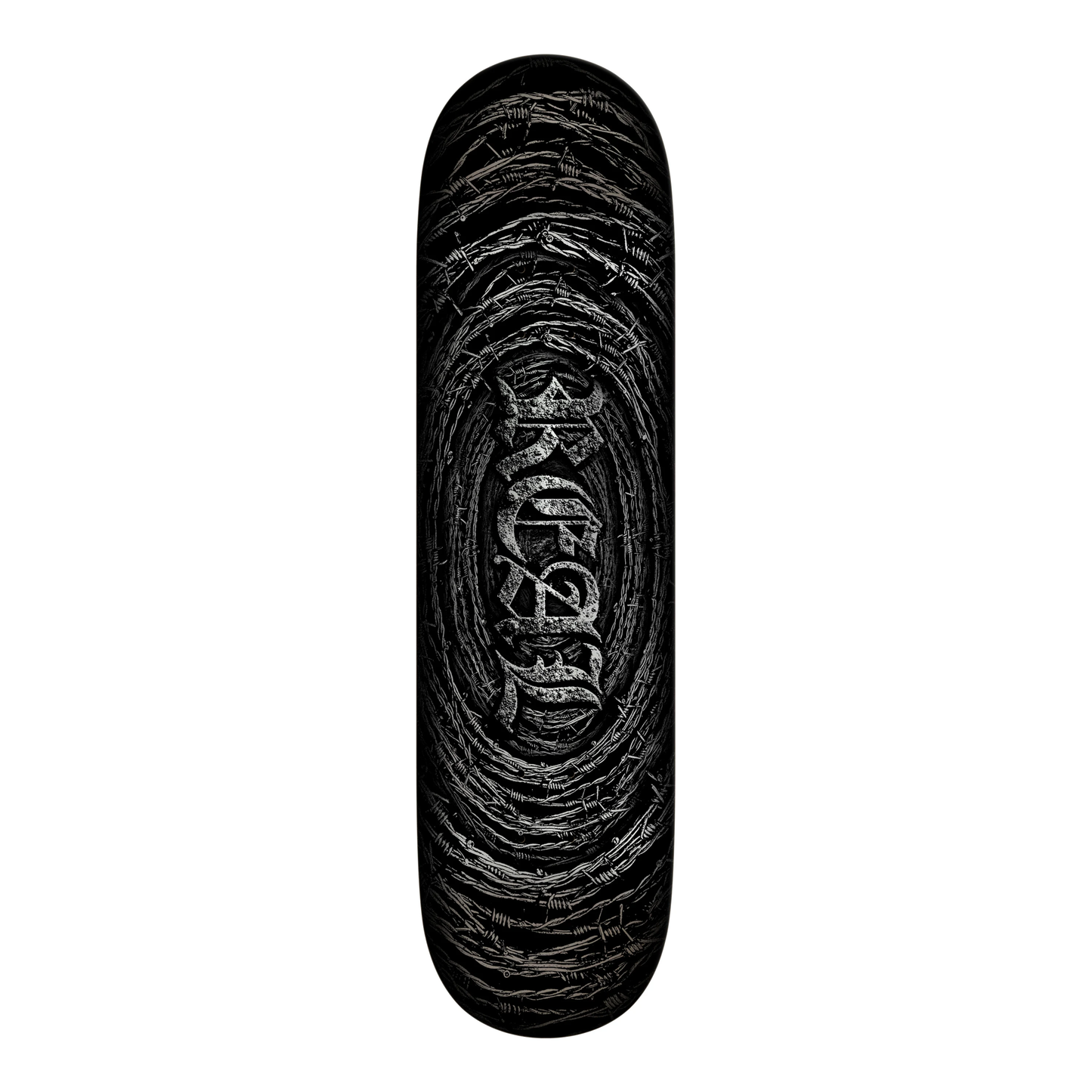 Real Barbed Wire Foil Oval Deck - 8.125