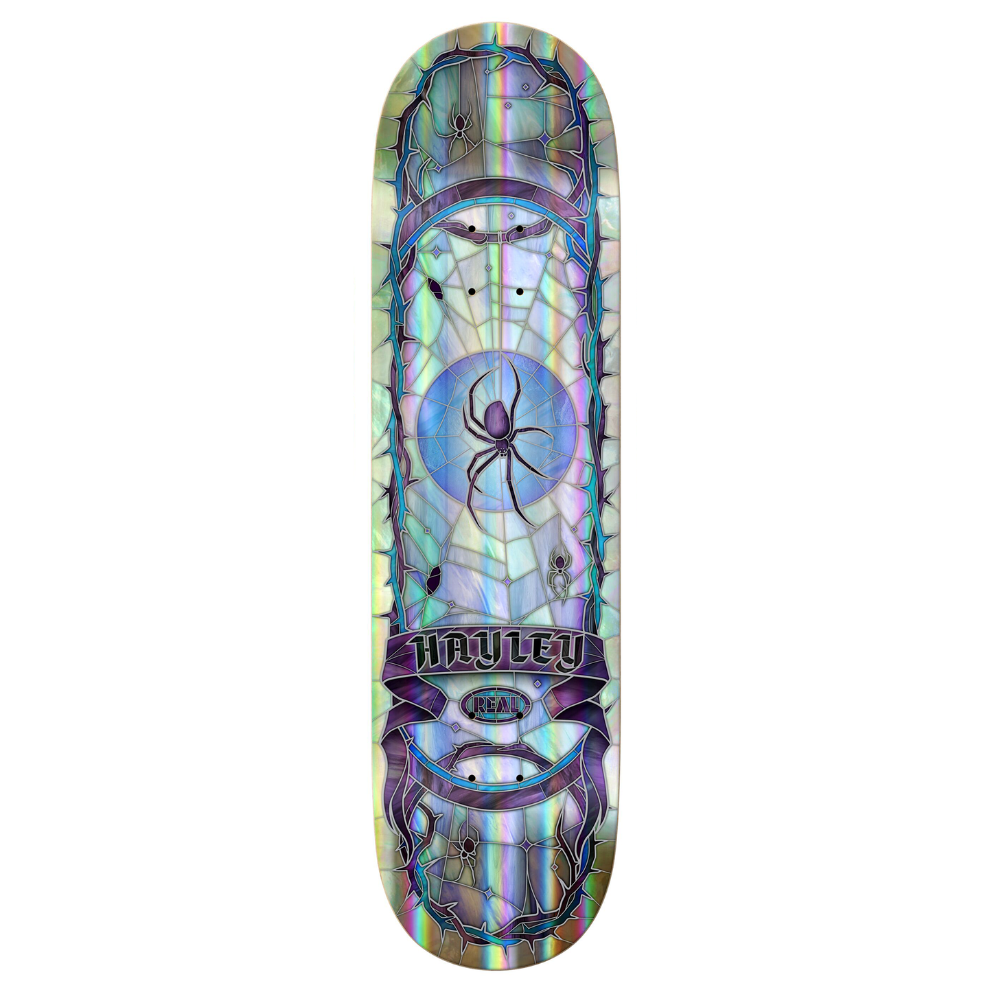 Real Hayley Rainbow Holo Cathedral Deck - 8.25