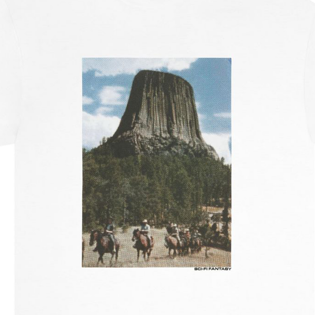 Sci-Fi Fantasy Devils Tower Tee - White