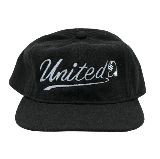 United Script Wool Hat - Black