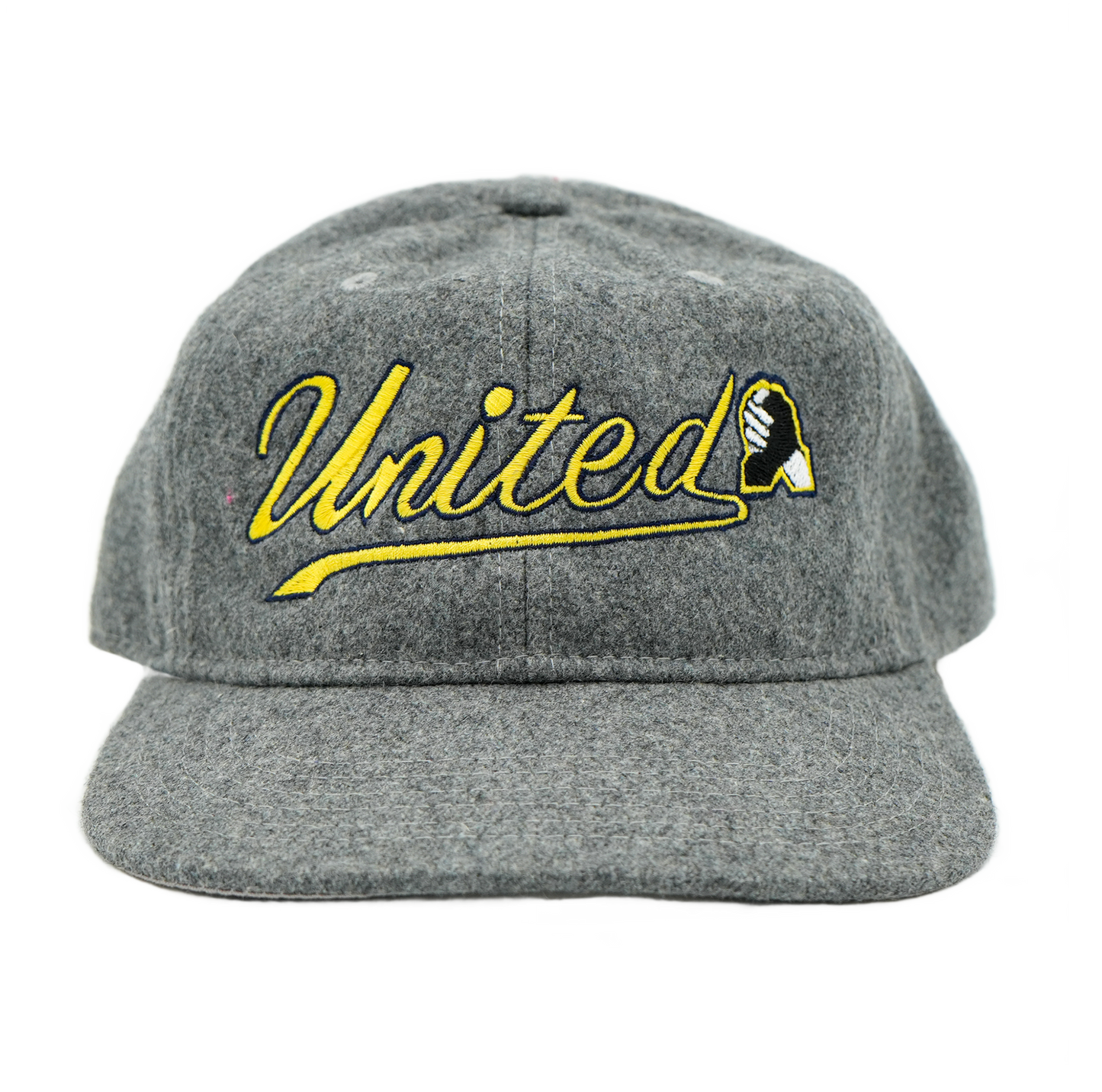 United Script Wool Hat - Gray