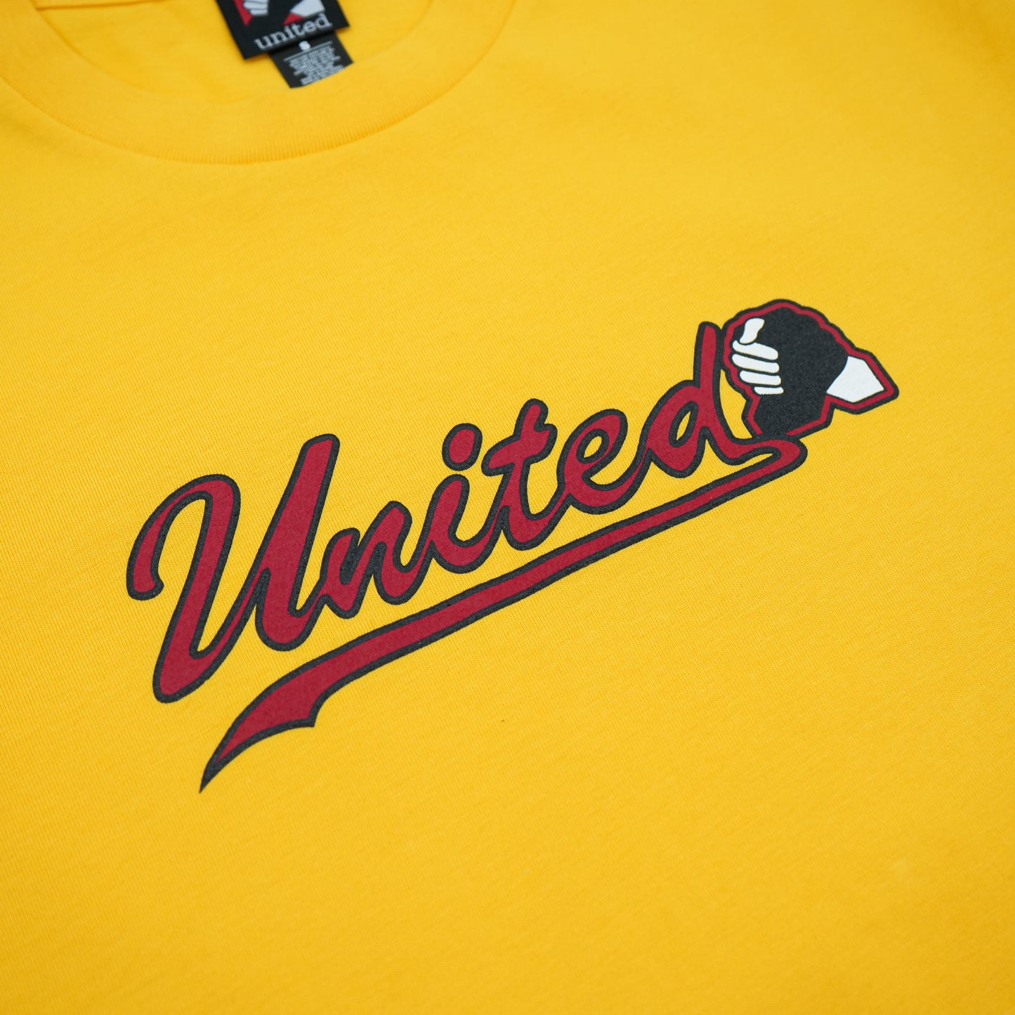 United Script Tee - Yellow