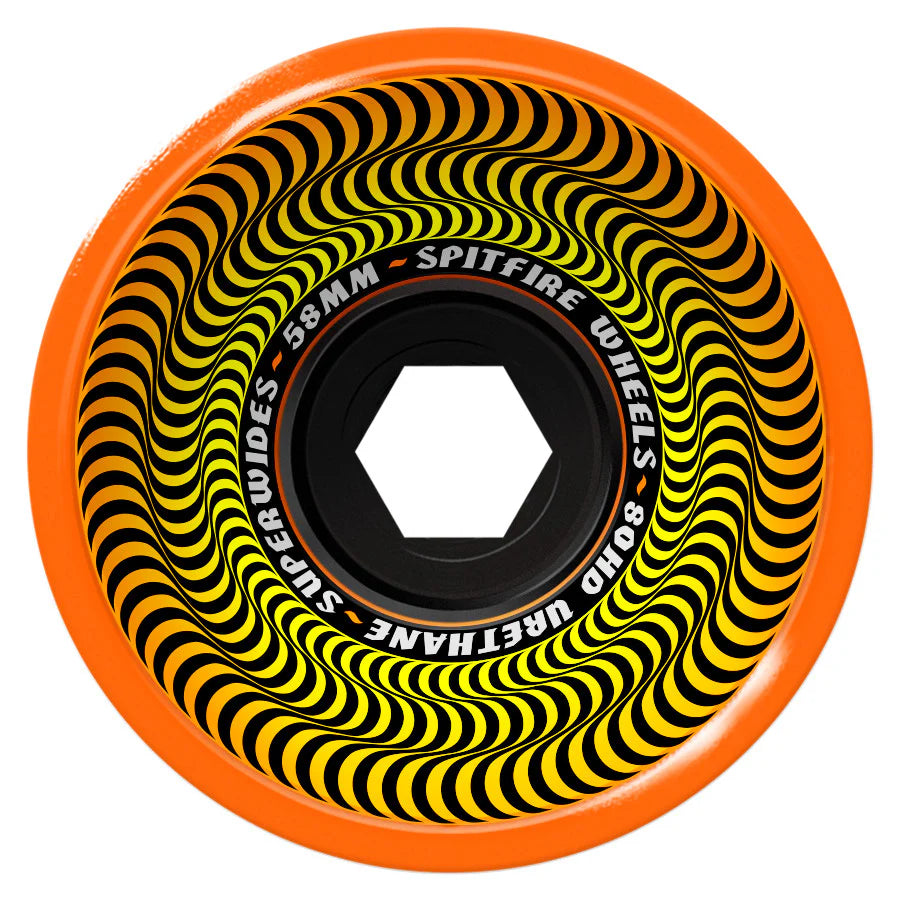 Spitfire 80HD Superwide Wheels Orange - 58mm