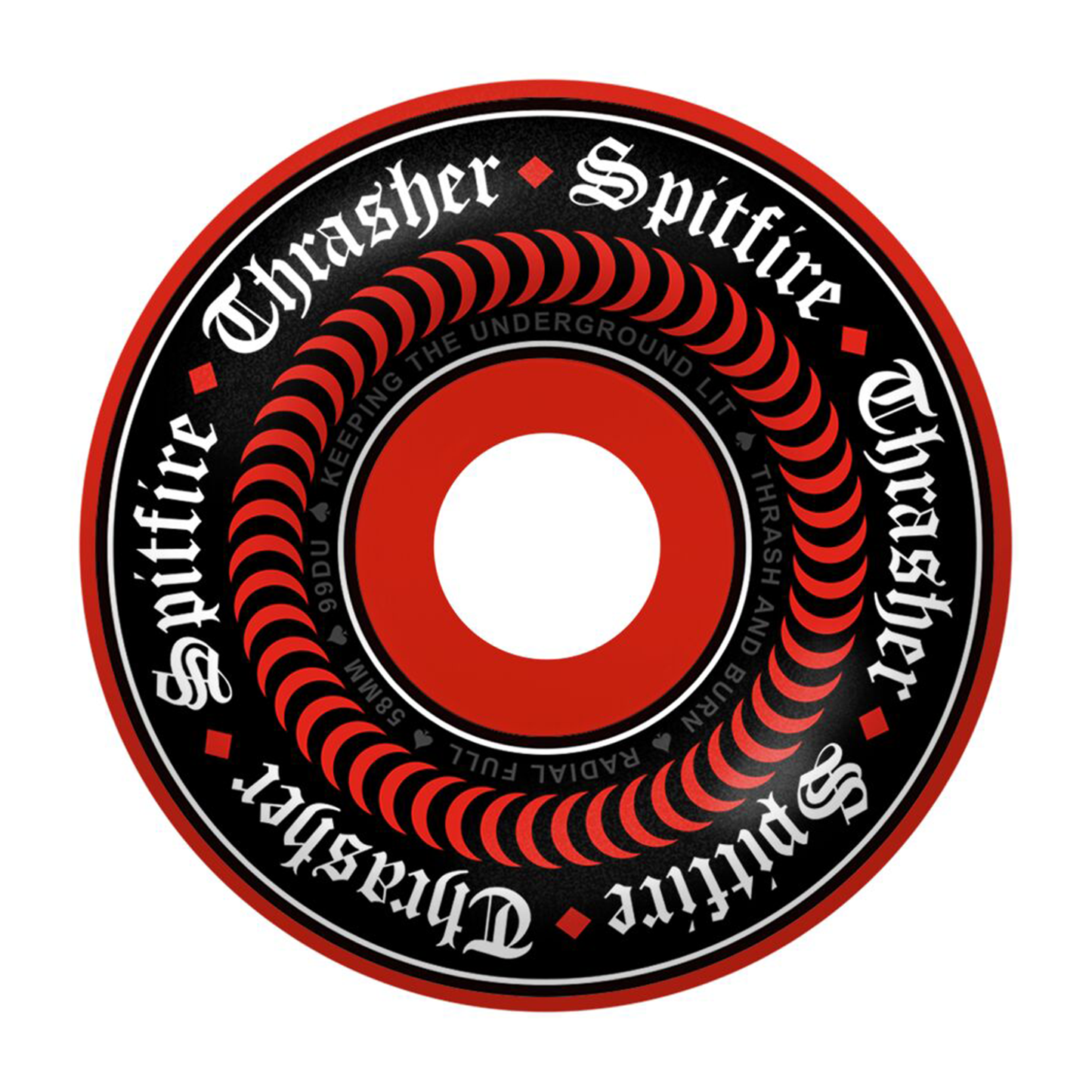 Spitfire x Thrasher Oath Radial Full Wheel - 58mm