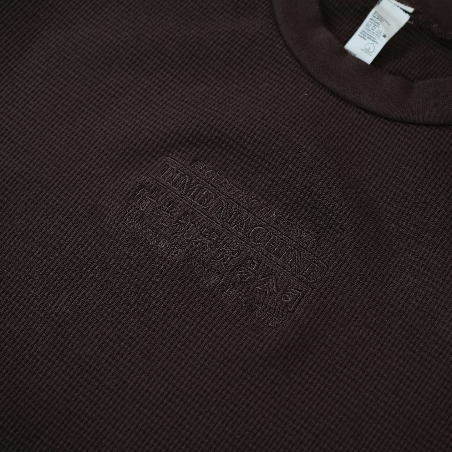 Time Machine Advertisement Thermal Longsleeve - Chocolate