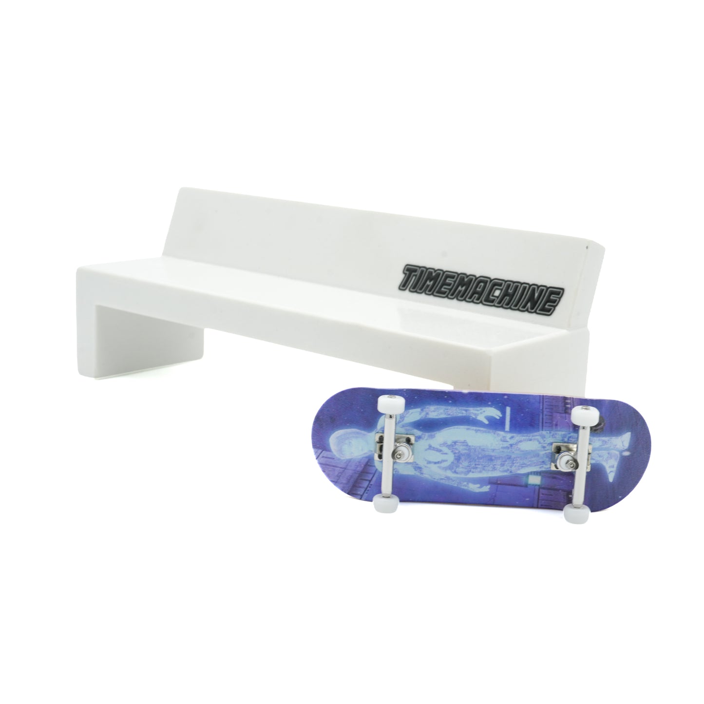 Time Machine Fingerboard Marble Bench - White