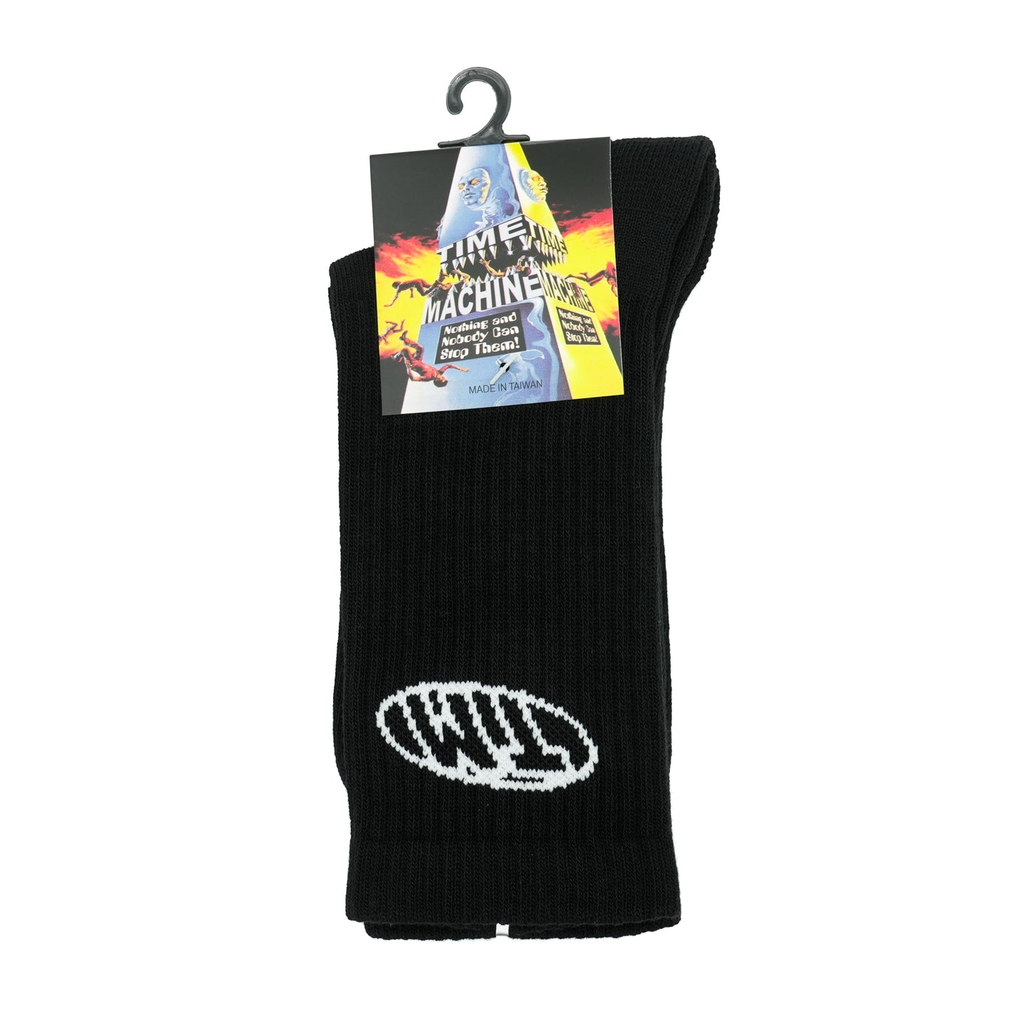 Time Machine Oval Logo Socks - Black