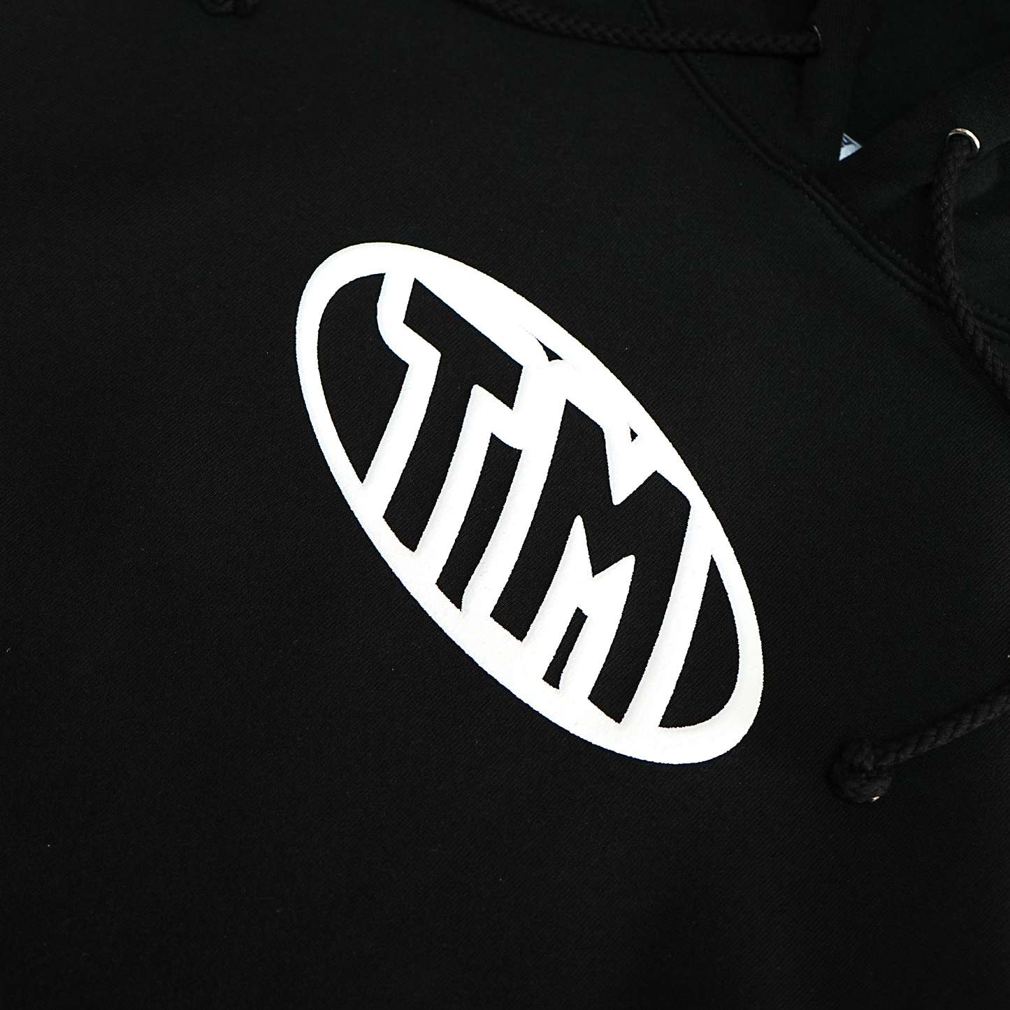Time Machine TM Logo Puff Print Hoodie - Black