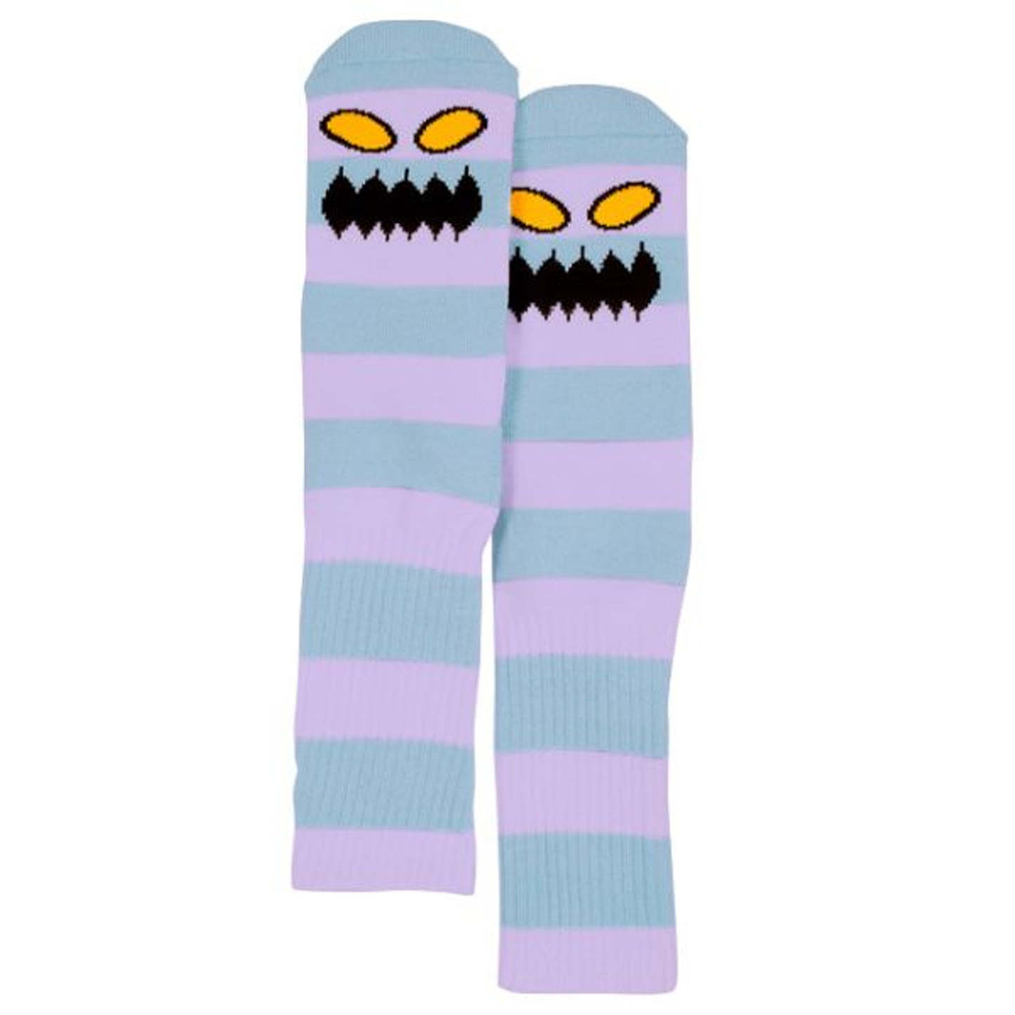 Toy Machine Monster Big Stripe Socks - Lavender / Blue