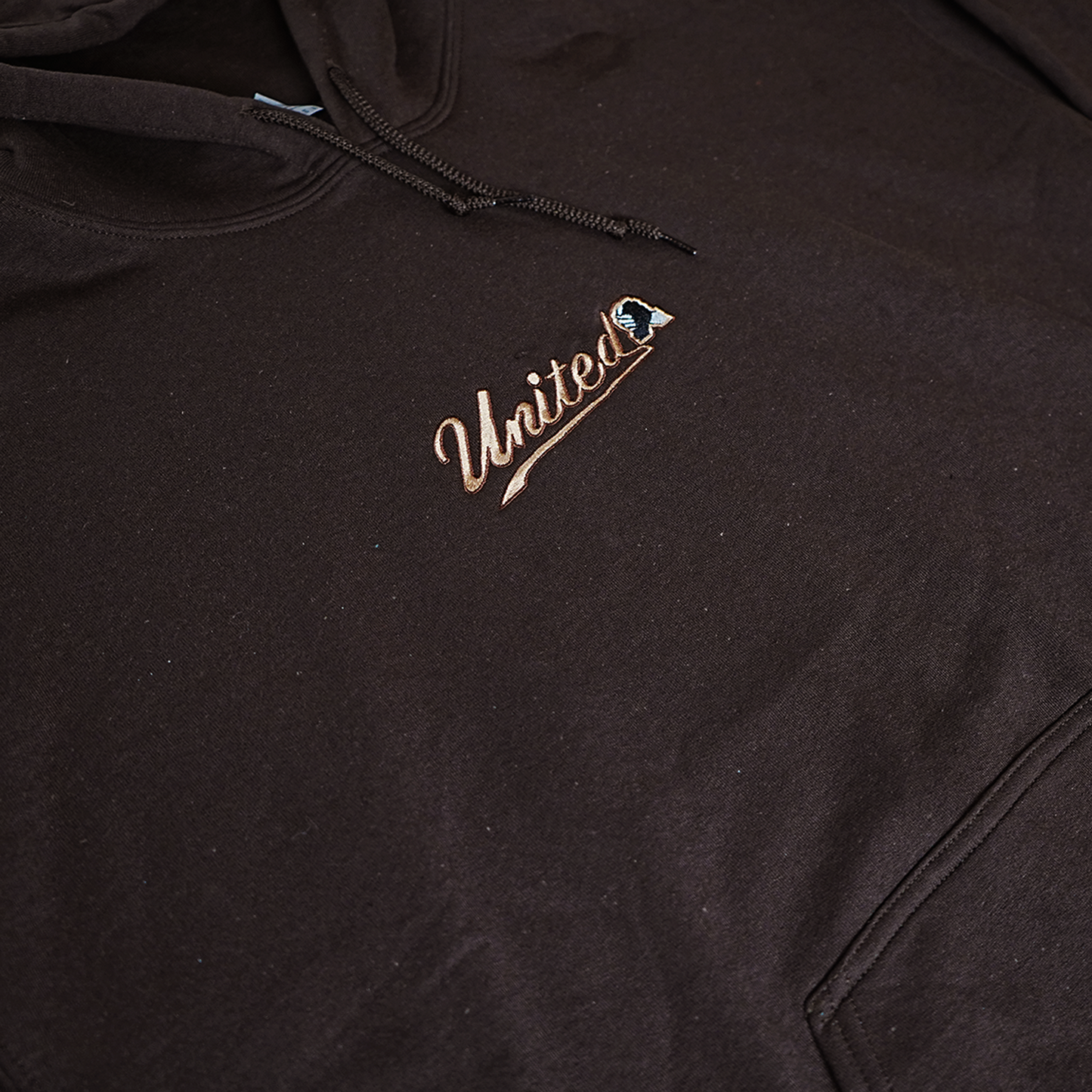 United Script Hoodie - Brown