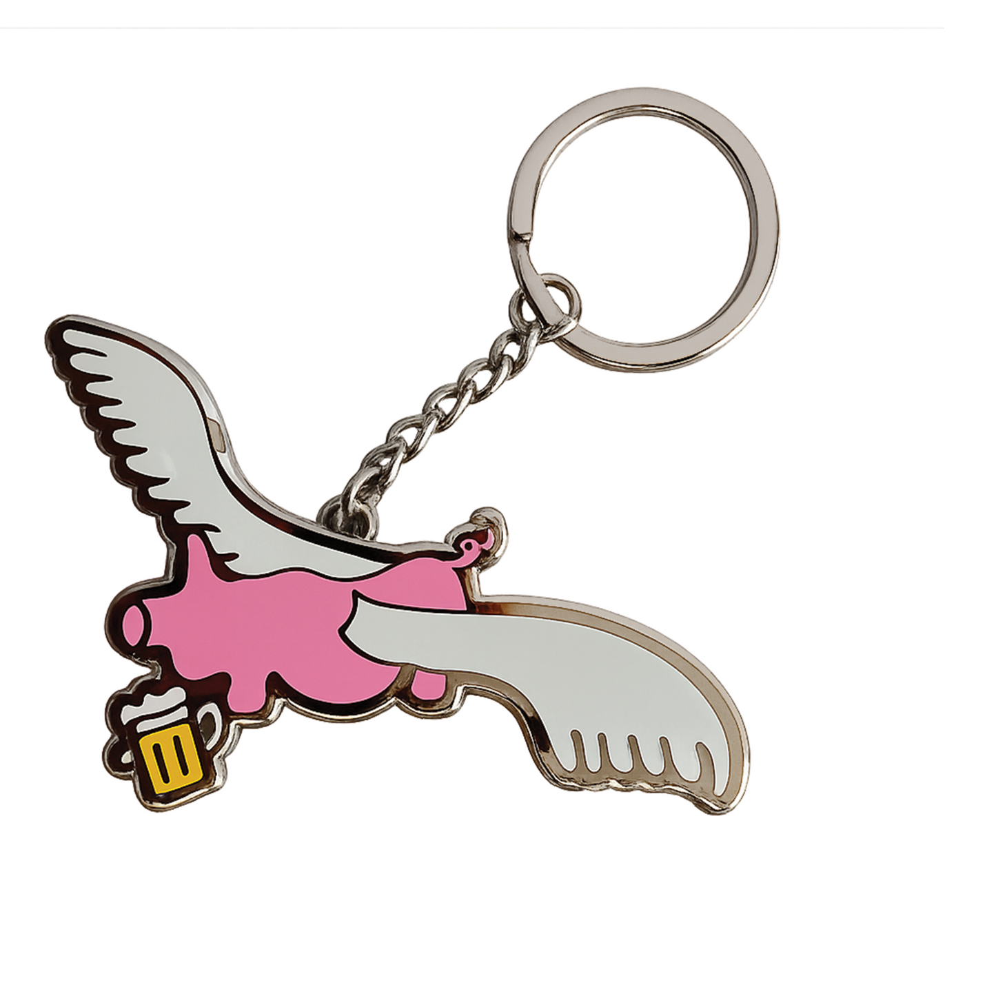 Frog Skateboards Flying Pig Keychain