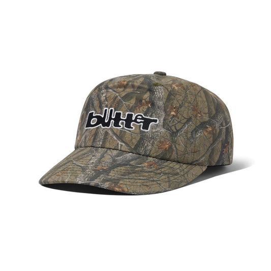 Butter Goods Warped 5 Panel Hat - Forest Camo